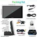 CARPURIDE Car Stereo with Wireless Apple CarPlay&Android Auto, Dual 4Ω3W speakers, 9" IPS Touchscreen Car Radio Receiver with Mirror Link/Bluetooth/Google/Siri/WiFi/GPS Navigation/Light-sensing/EQ effect,Backup Camera,Silver