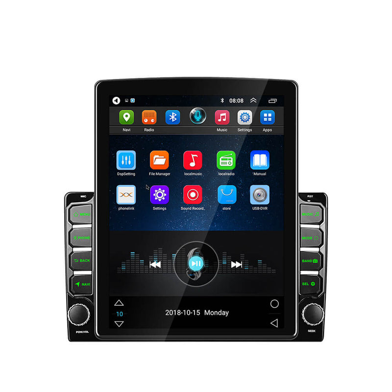 CARPURIDE Android 9.0 2Din Car Radio 9.7'' Vertical Screen Stereo GPS Navigation Stereo 2.5D IPS/BT/FM/WIFI/OBD2/Phone Link