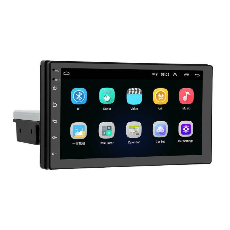 CARPURIDE 7'' 1Din Android Car Stereo Radio GPS Navigation Player  Car Video Autoradio 2.5D Screen with BT WIFI FM