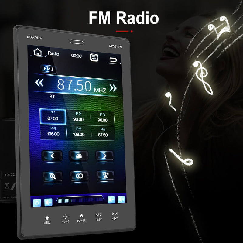 CARPURIDE Android 10.0 2Din Car Radio 10'' Stereo TFT 2.5D Car MP5 Pla