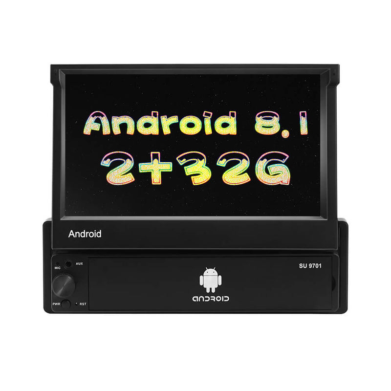 CARPURIDE 1Din Android 8.1 2+32G Car Radio Autoradio 7'' Retractable T