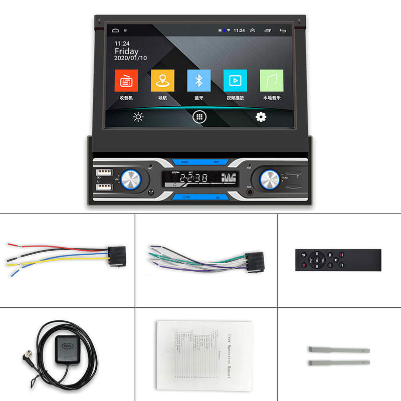 Universal 1din Auto Radio Android Multimedia Player 6.9 inch Touch Screen 1  Din Car Stereo Video GPS Navigation WiFi Bluetooth